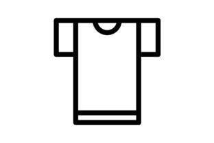 Clothes Outline Icon: A Versatile Embroidery Design for Real Projects