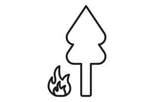 Forest Fires Embroidery Design